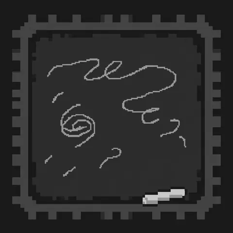 Pixel-art thumbnail for Inkboard: a chalkboard with hand-drawn strokes